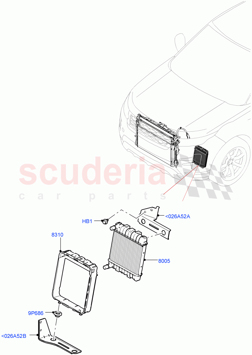 Radiator/Coolant Overflow Container(2.0L AJ20P4 Petrol Mid PTA,Halewood (UK),Extra High Engine Cooling,2.0L AJ20P4 Petrol E100 PTA) of Land Rover Land Rover Range Rover Evoque (2019+) [2.0 Turbo Petrol AJ200P]