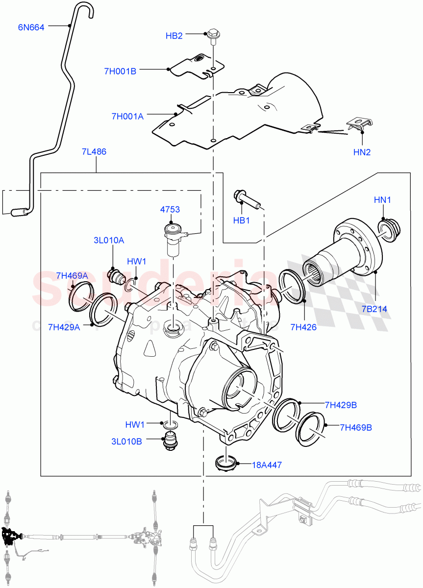 Front Axle Case (Changsu (China), Dynamic Driveline) ((V) FROMEG000001) of Land Rover Land Rover Range Rover Evoque (2012-2018) [2.0 Turbo Petrol GTDI]