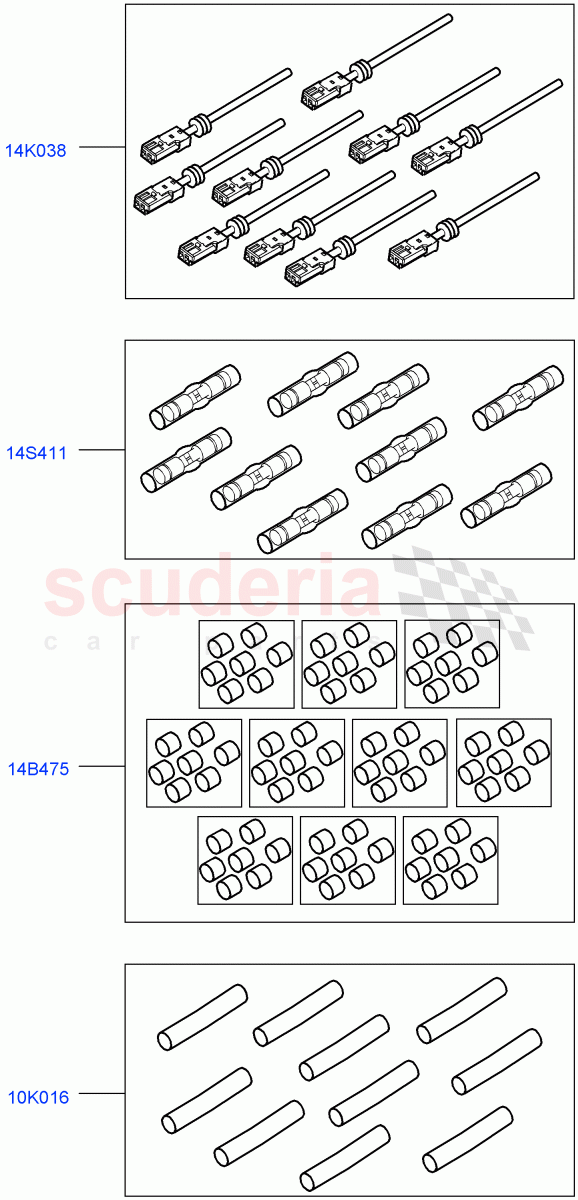 Pigtail Wiring Kits (Solihull Plant Build, ) ((V) FROMHA000001) of Land Rover Land Rover Discovery 5 (2017+) [3.0 Diesel 24V DOHC TC]