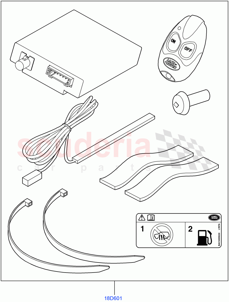 Accessory - Electrical Kit(Accessory, Fuel Burning Heater)((V)FROMAA000001) of Land Rover Land Rover Range Rover Sport (2010-2013) [3.6 V8 32V DOHC EFI Diesel]