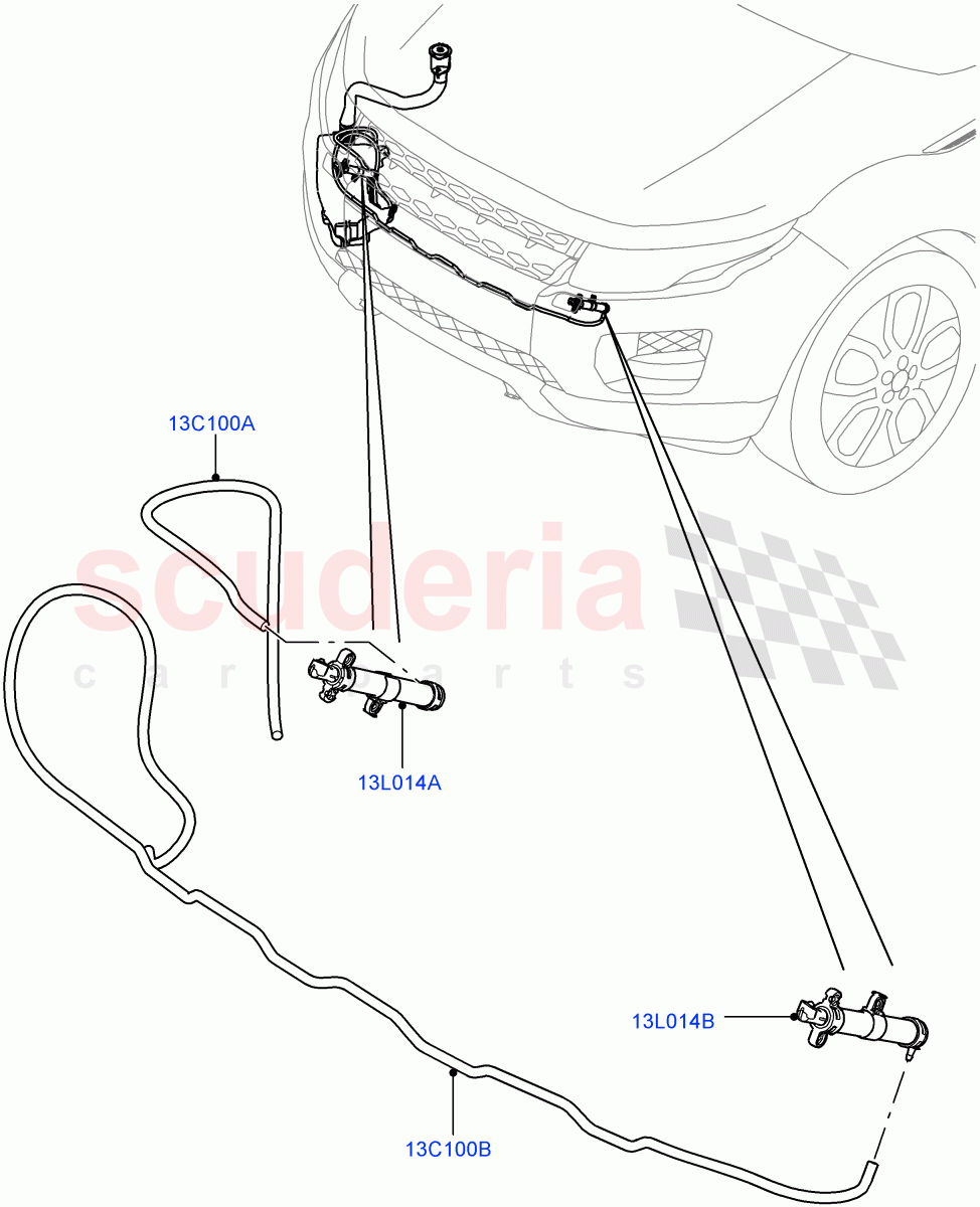 Headlamp Washer(Changsu (China),With Headlamp Power Wash)((V)FROMEG000001) of Land Rover Land Rover Range Rover Evoque (2012-2018) [2.0 Turbo Diesel]