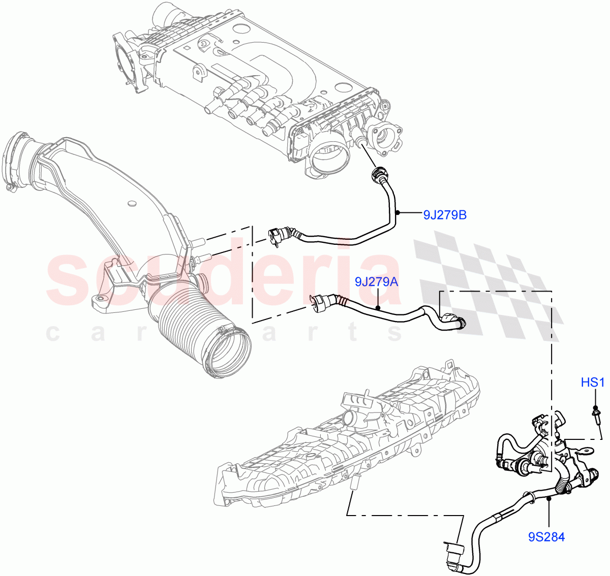 Evaporative Emission (3.0L AJ20P6 Petrol High) ((V) FROMKA000001) of Land Rover Land Rover Range Rover (2012-2021) [3.0 I6 Turbo Petrol AJ20P6]