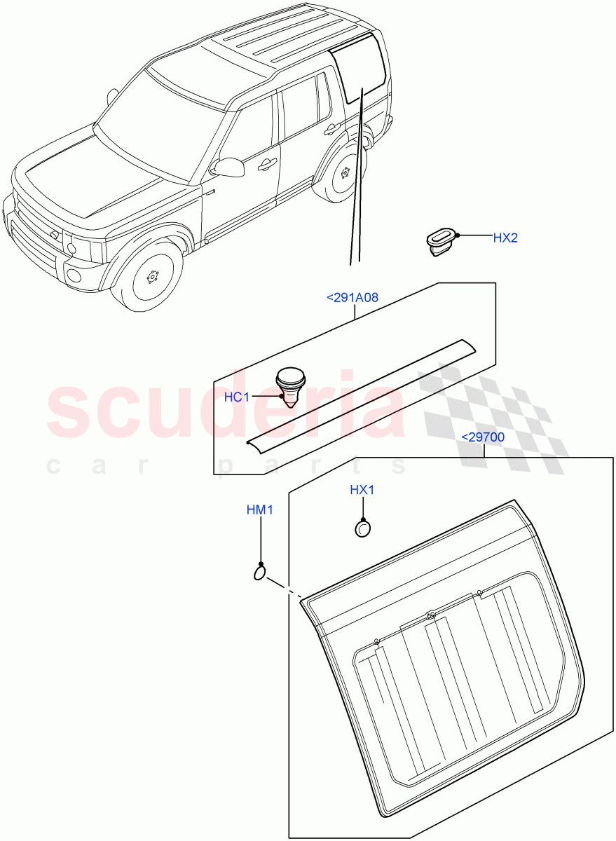 Quarter Windows((V)FROMAA000001) of Land Rover Land Rover Discovery 4 (2010-2016) [2.7 Diesel V6]