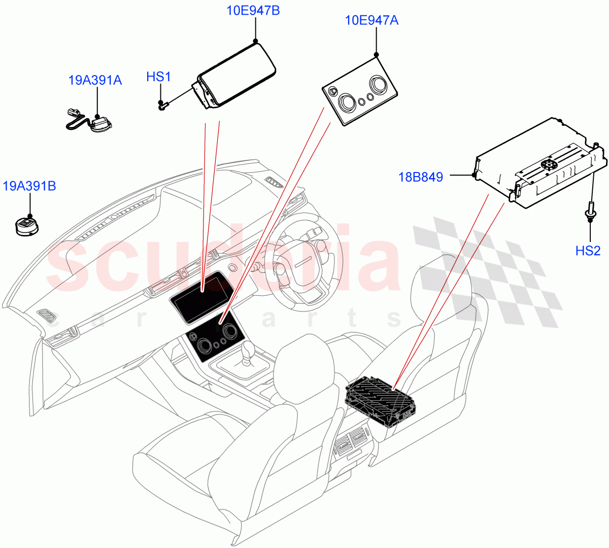Audio Equipment - Original Fit (Itatiaia (Brazil)) of Land Rover Land Rover Range Rover Evoque (2019+) [2.0 Turbo Diesel]