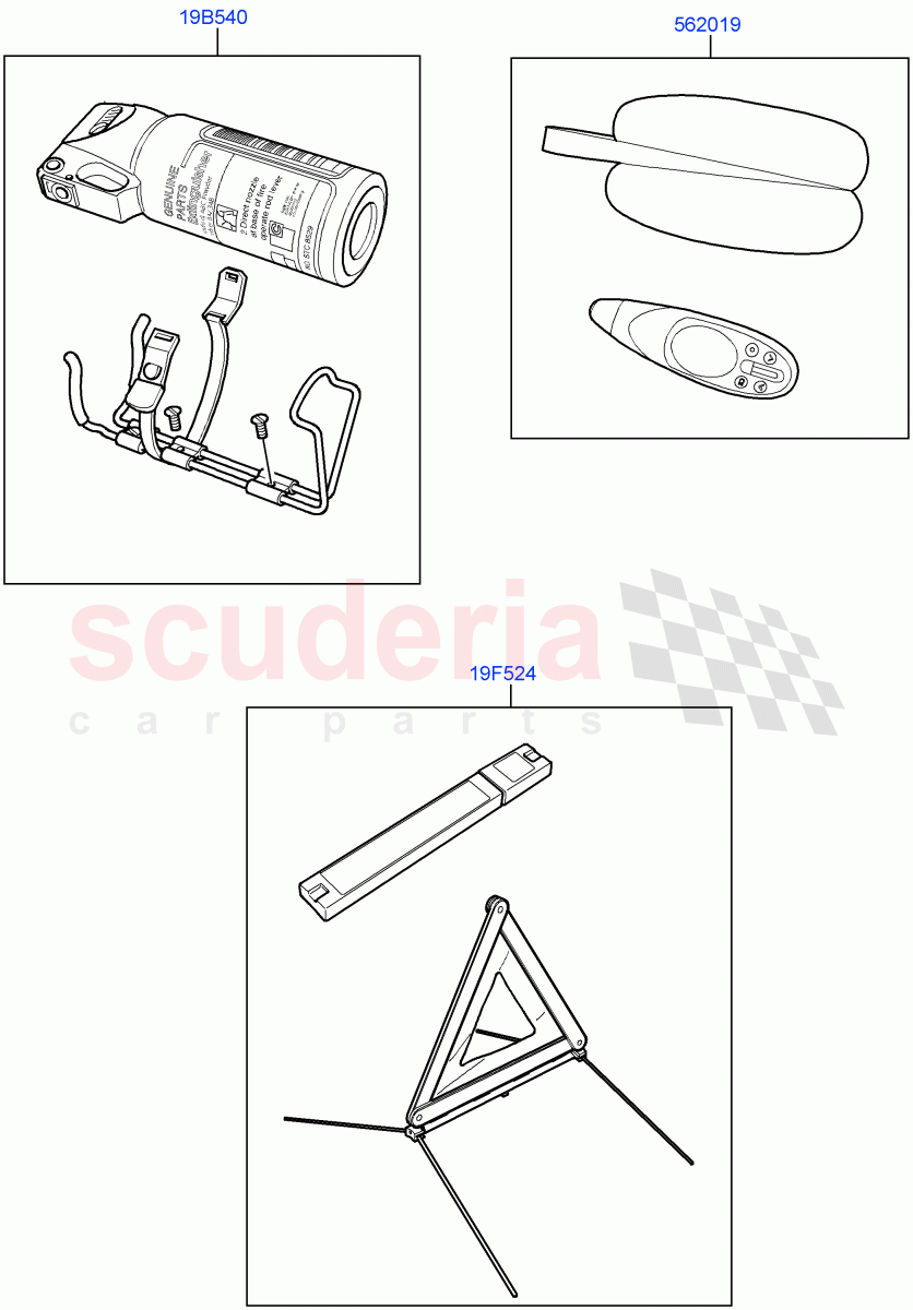 Emergency And Safety Equipment(Accessory, Internal Components)((V)FROMAA000001) of Land Rover Land Rover Range Rover Sport (2010-2013) [5.0 OHC SGDI NA V8 Petrol]