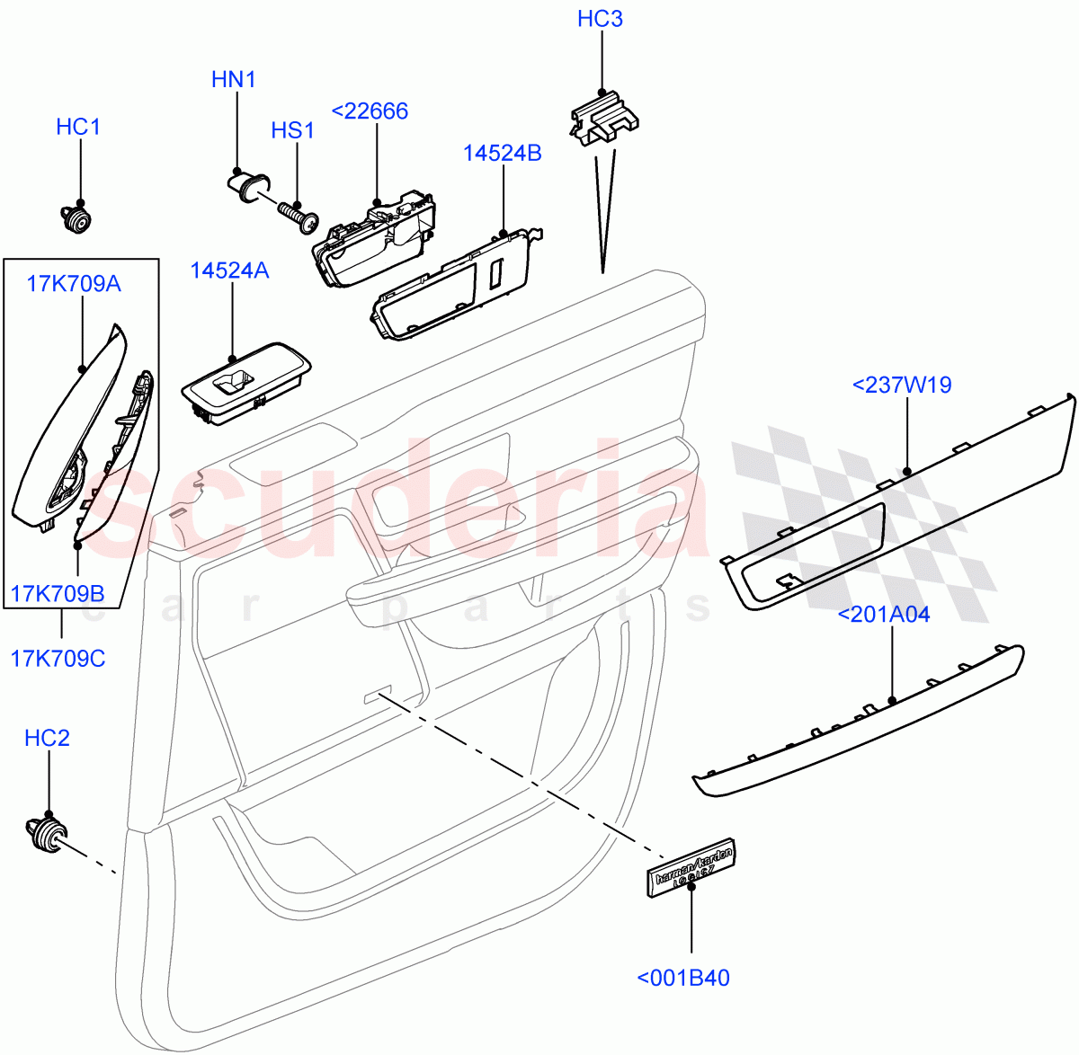 Front Door Trim Installation ((V) FROMAA000001) of Land Rover Land Rover Range Rover Sport (2010-2013) [3.6 V8 32V DOHC EFI Diesel]