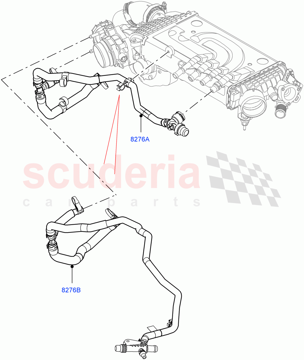 Supercharger (Lubrication And Cooling, Nitra Plant Build) (3.0L AJ20P6 Petrol High) ((V) FROML2000001) of Land Rover Land Rover Discovery 5 (2017+) [3.0 I6 Turbo Petrol AJ20P6]