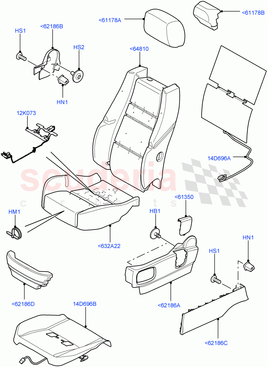 Front Seat Pads/Valances & Heating((V)FROMAA000001) of Land Rover Land Rover Range Rover Sport (2010-2013) [5.0 OHC SGDI SC V8 Petrol]