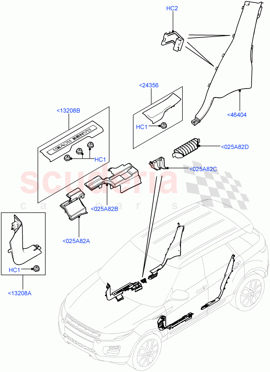 Side Trim (Sill) (5 Door, Itatiaia (Brazil)) ((V) FROMGT000001) of Land Rover Land Rover Range Rover Evoque (2012-2018) [2.2 Single Turbo Diesel]