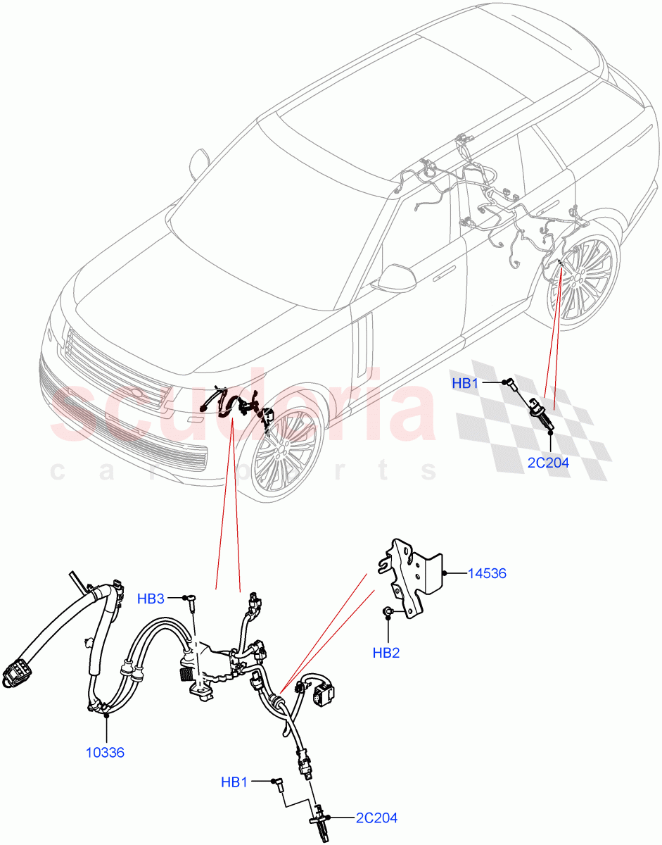 ABS Sensors (ABS/Speed Sensor) of Land Rover Land Rover Range Rover (2022+) [4.4 V8 Turbo Petrol NC10]