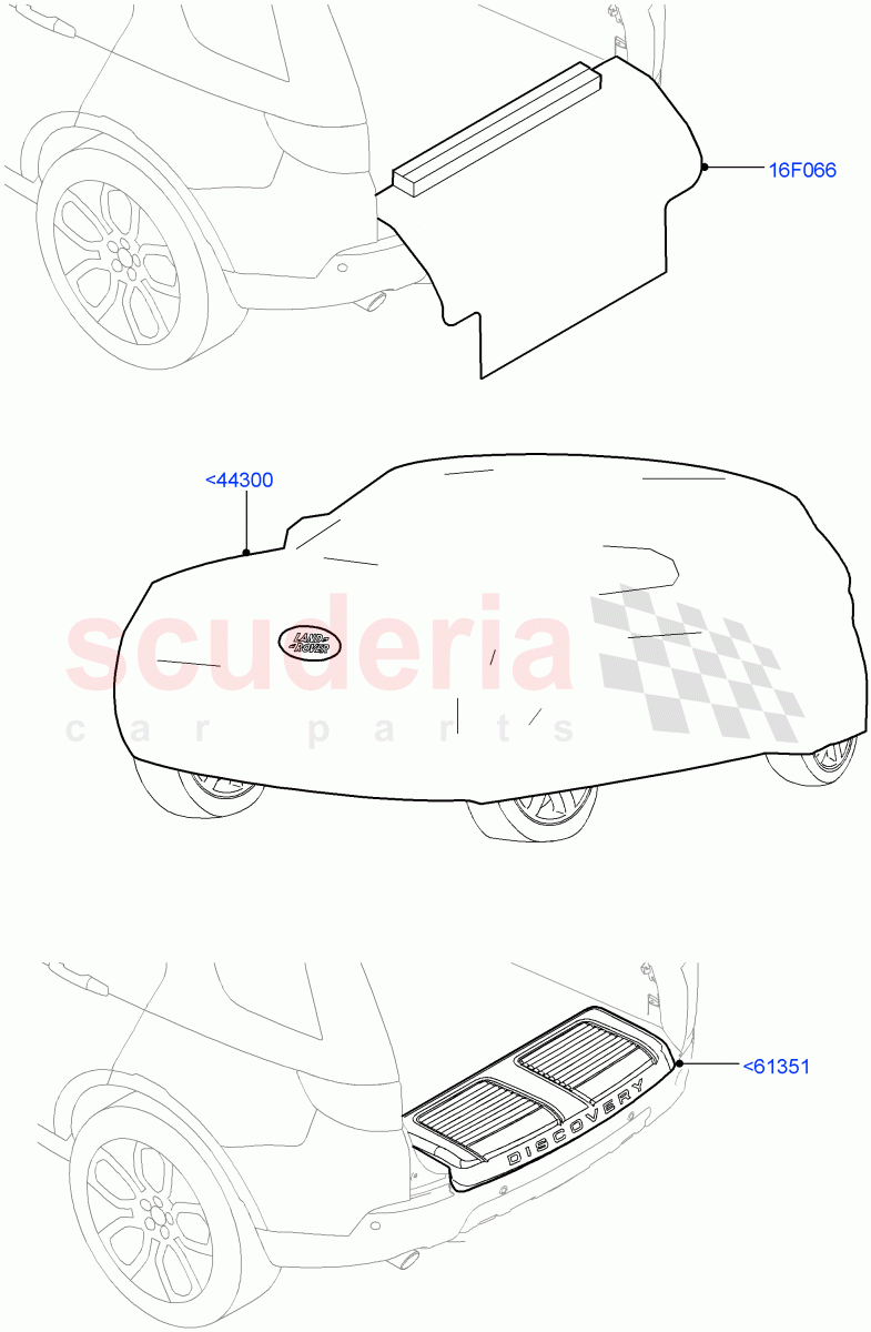 Exterior Body Protection(Accessory)(Halewood (UK),Itatiaia (Brazil)) of Land Rover Land Rover Discovery Sport (2015+) [2.0 Turbo Petrol AJ200P]