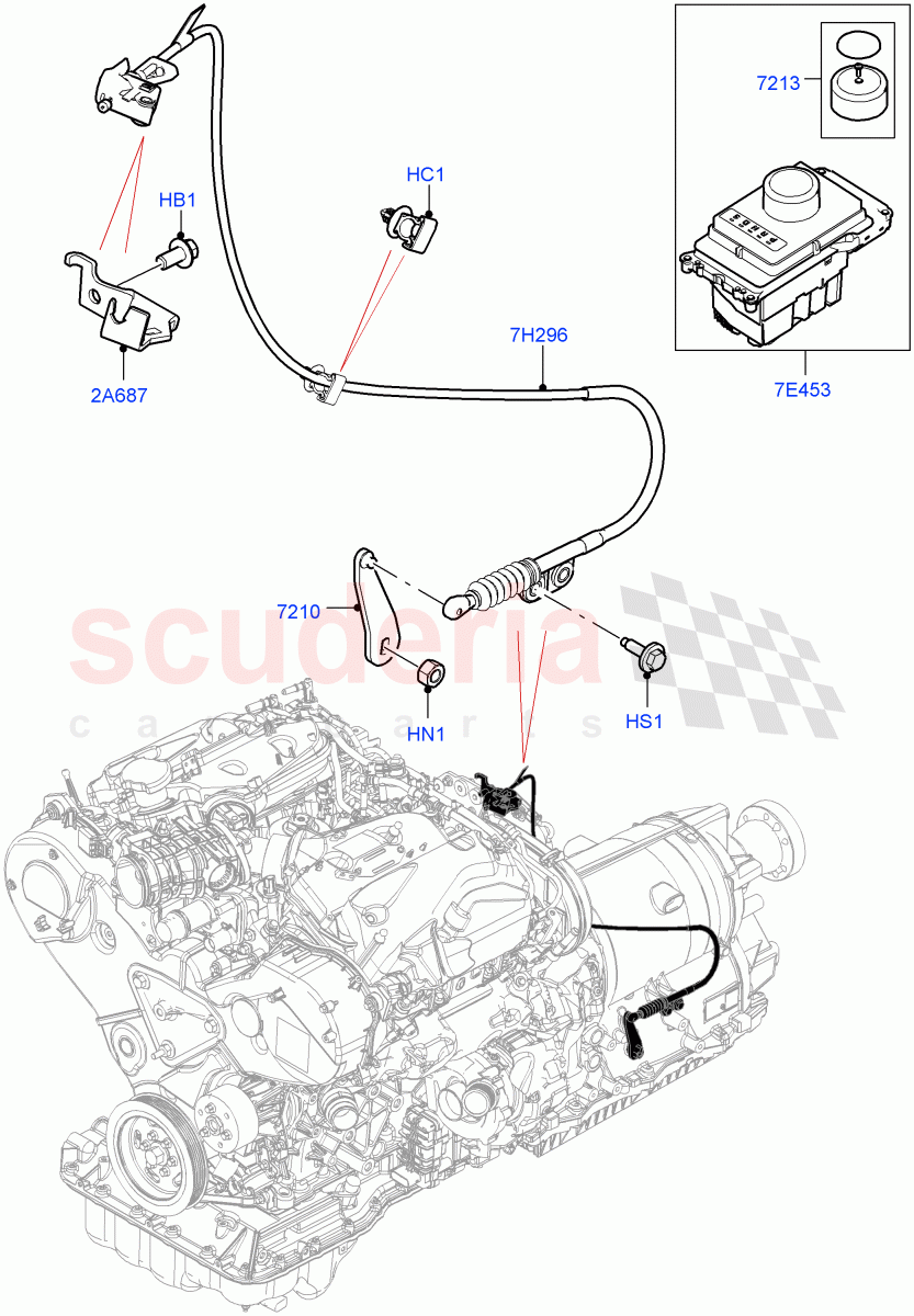 Gear Change-Automatic Transmission(3.0 V6 D Gen2 Twin Turbo,8 Speed Auto Trans ZF 8HP70 4WD) of Land Rover Land Rover Range Rover Velar (2017+) [2.0 Turbo Petrol AJ200P]