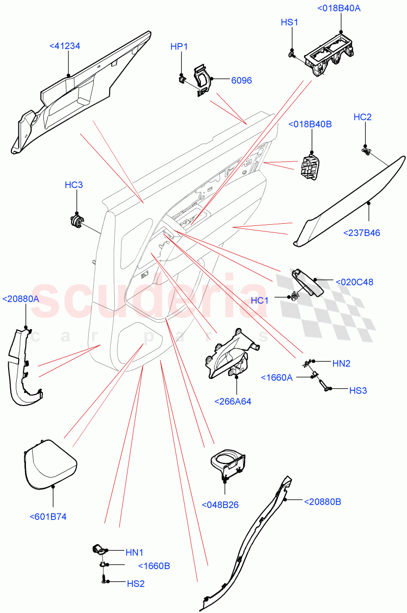 Rear Door Trim Installation of Land Rover Land Rover Range Rover (2022+) [3.0 I6 Turbo Diesel AJ20D6]