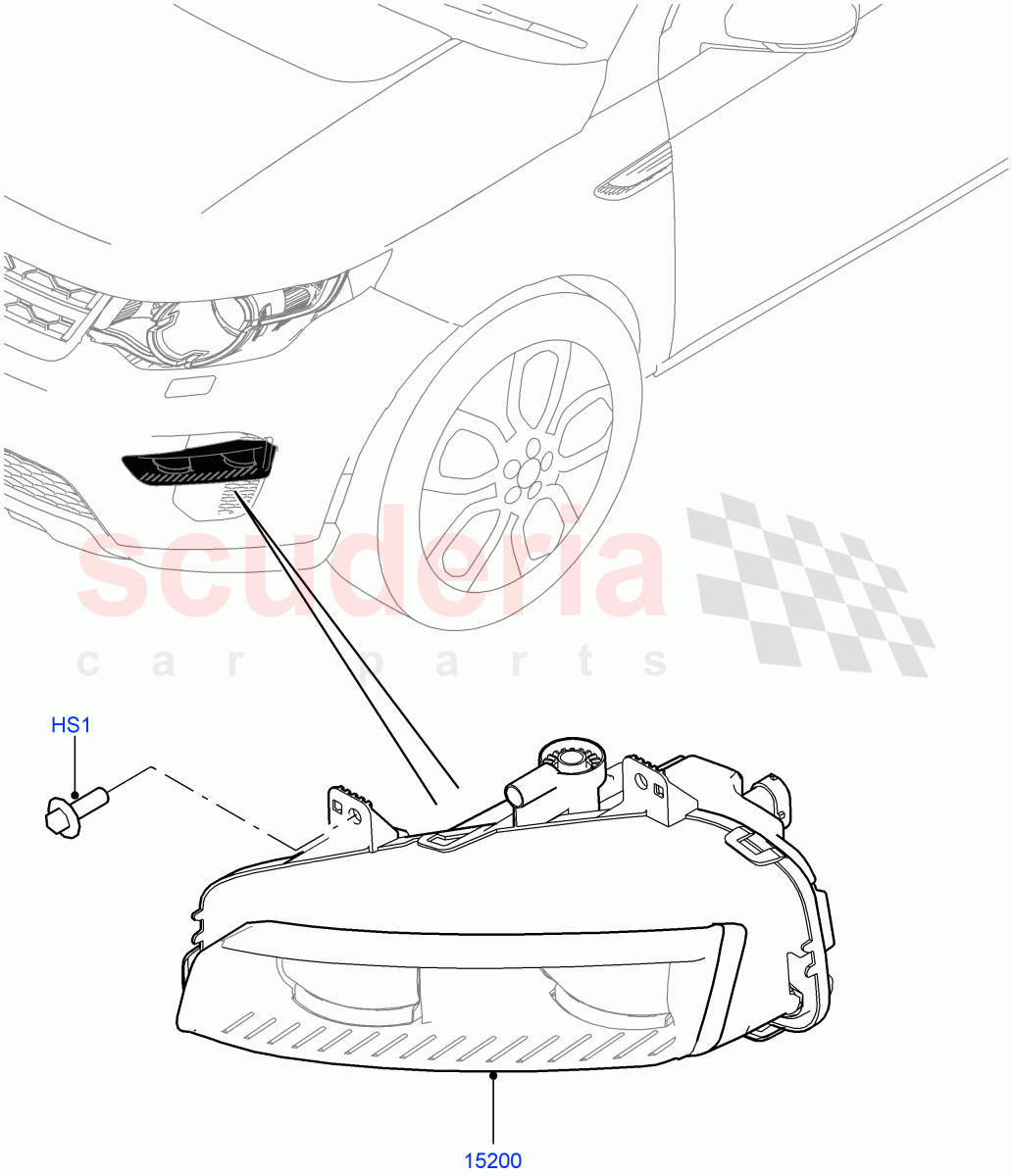 Front Fog Lamps(Itatiaia (Brazil),With Front Fog Lamps)((V)FROMGT000001) of Land Rover Land Rover Discovery Sport (2015+) [2.0 Turbo Diesel AJ21D4]