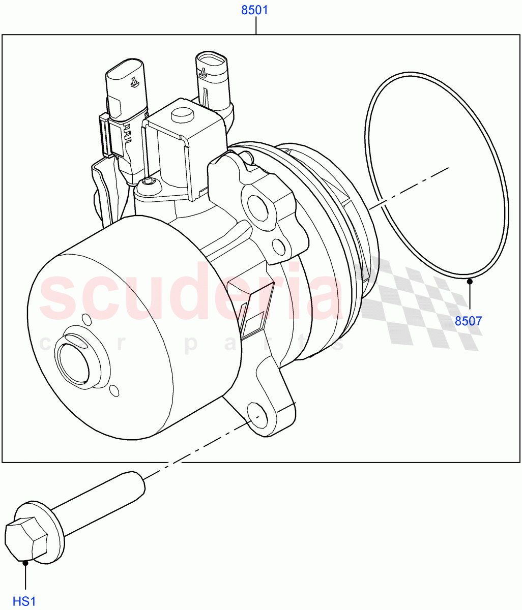 Water Pump(Main Unit)(3.0L AJ20D6 Diesel High) of Land Rover Land Rover Range Rover (2022+) [3.0 I6 Turbo Diesel AJ20D6]