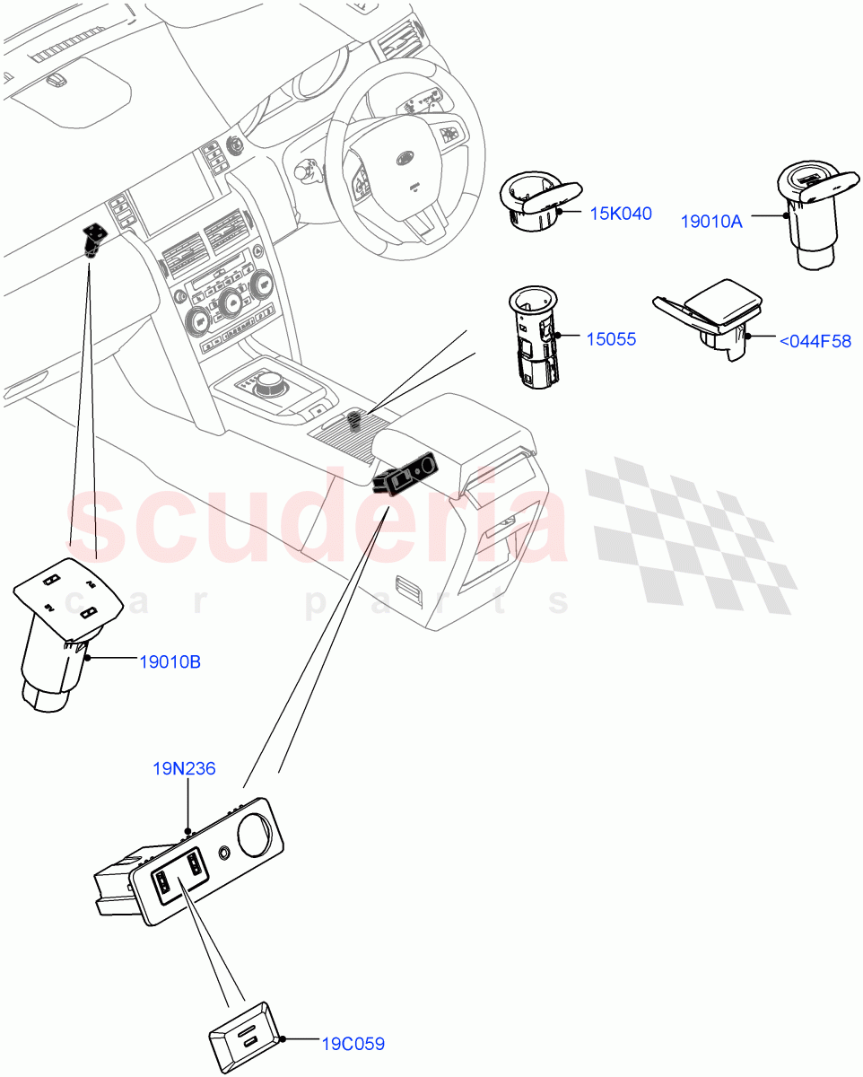 Instrument Panel Related Parts(Itatiaia (Brazil))((V)FROMGT000001) of Land Rover Land Rover Discovery Sport (2015+) [2.0 Turbo Petrol GTDI]