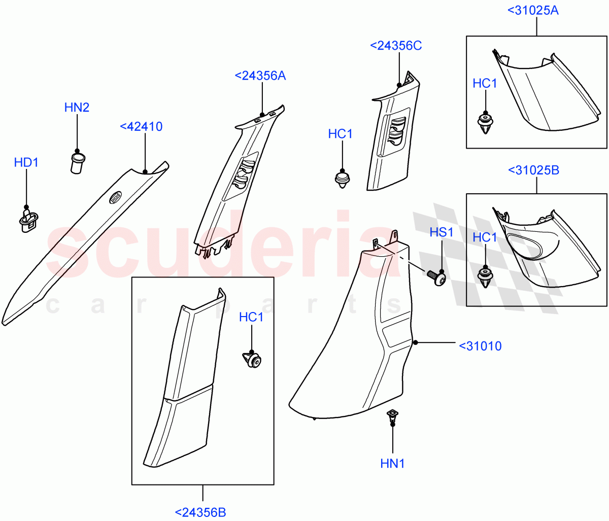 Side Trim(Front And Rear)(Less Armoured)((V)FROMAA000001) of Land Rover Land Rover Range Rover (2010-2012) [4.4 DOHC Diesel V8 DITC]