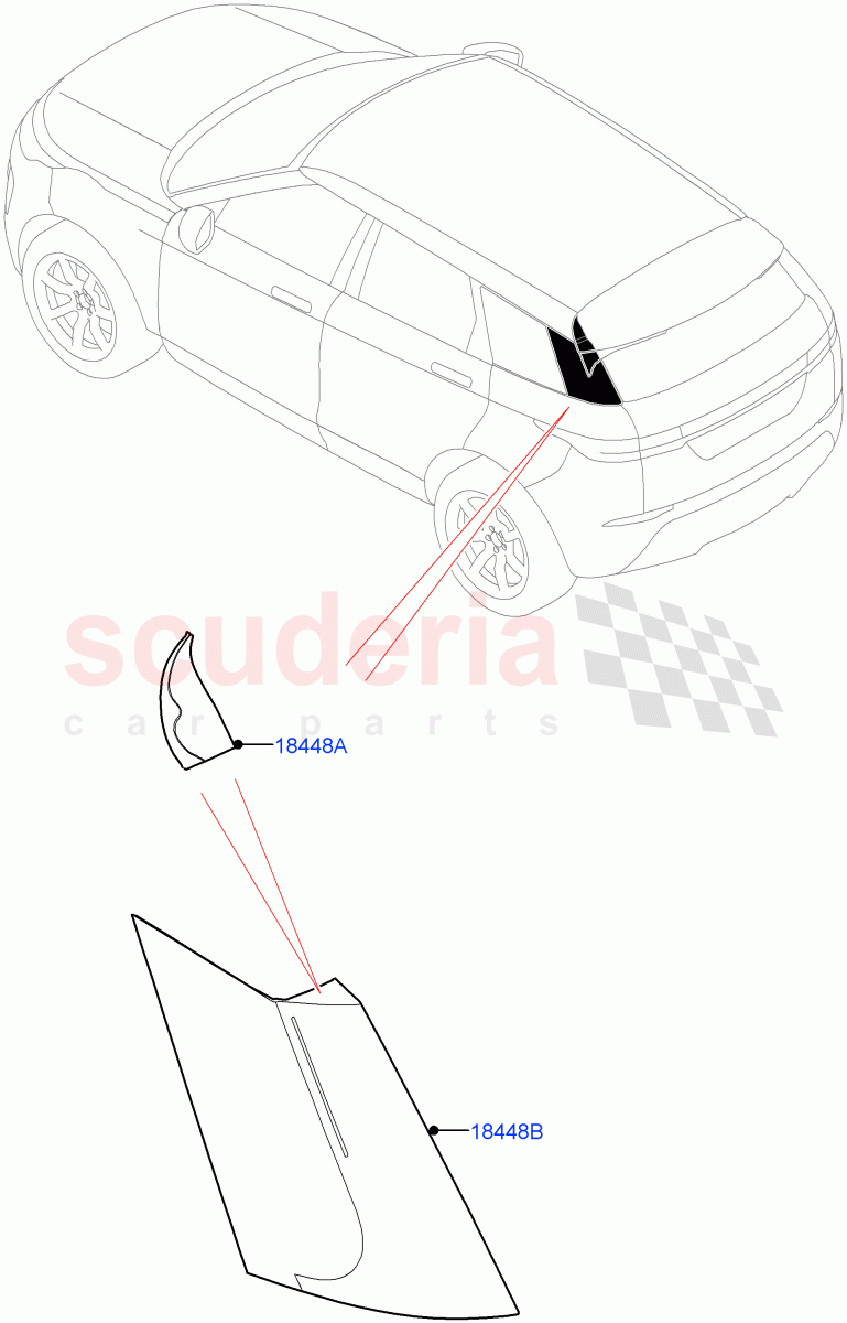 Luggage Compartment Door(Finisher)(Changsu (China)) of Land Rover Land Rover Range Rover Evoque (2019+) [2.0 Turbo Diesel AJ21D4]