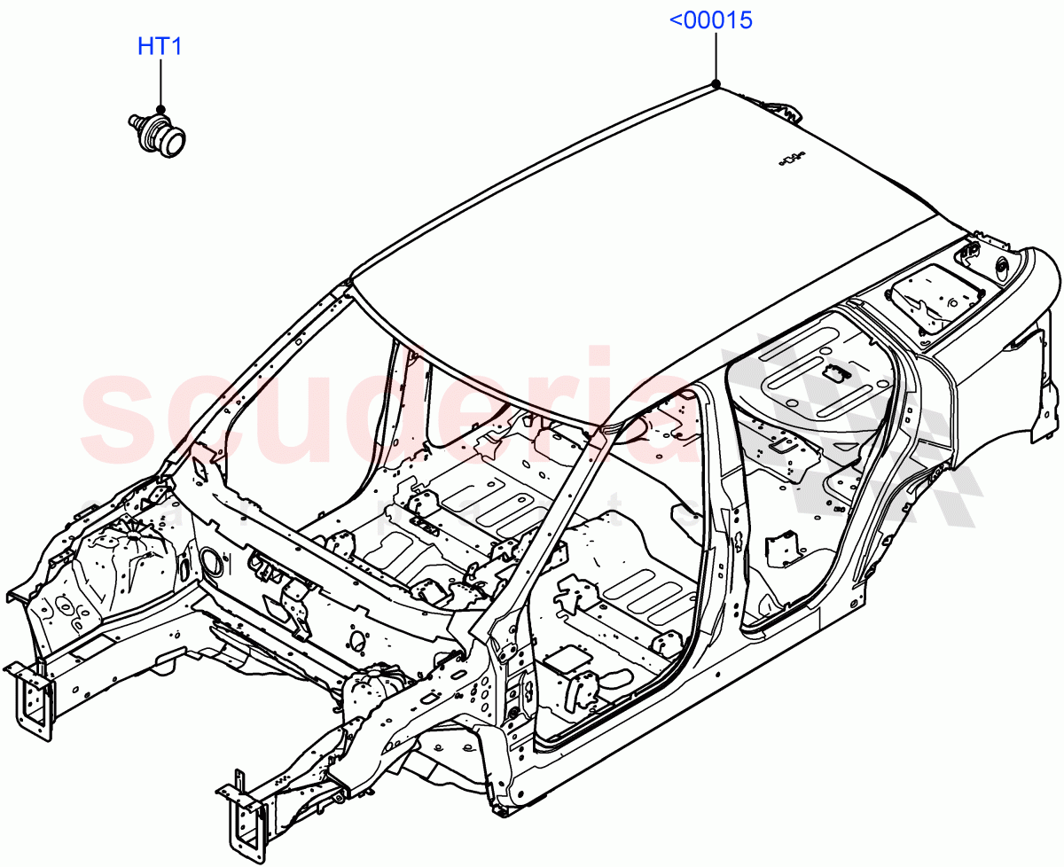 Bodyshell (Changsu (China)) of Land Rover Land Rover Range Rover Evoque (2019+) [2.0 Turbo Diesel]
