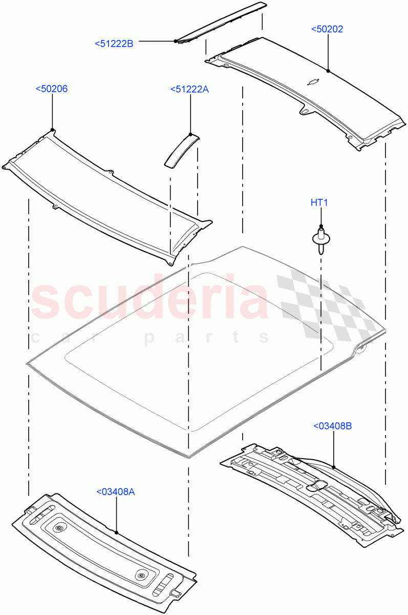 Roof - Sheet Metal(With Roof Conversion-Panorama Power,Itatiaia (Brazil),With Roof Conversion-Panorama Roof)((V)FROMGT000001) of Land Rover Land Rover Discovery Sport (2015+) [2.0 Turbo Diesel AJ21D4]