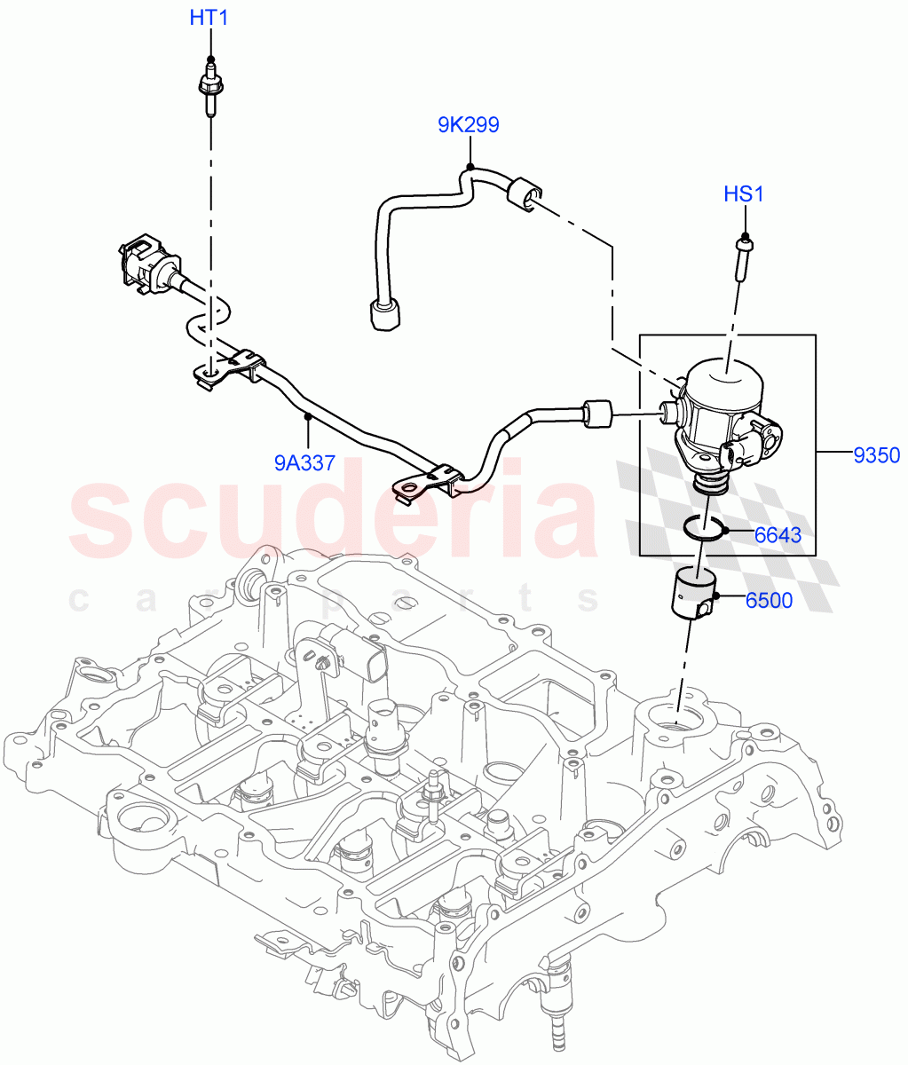 Fuel Injection Pump-Engine Mounted(2.0L AJ20P4 Petrol Mid PTA,Changsu (China)) of Land Rover Land Rover Discovery Sport (2015+) [2.0 Turbo Petrol AJ200P]