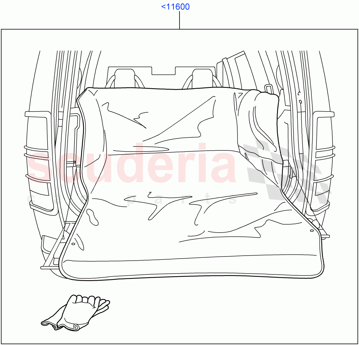 Interior Dress Up(Accessory, Luggage Compartment Liner)((V)FROMAA000001) of Land Rover Land Rover Discovery 4 (2010-2016) [3.0 DOHC GDI SC V6 Petrol]