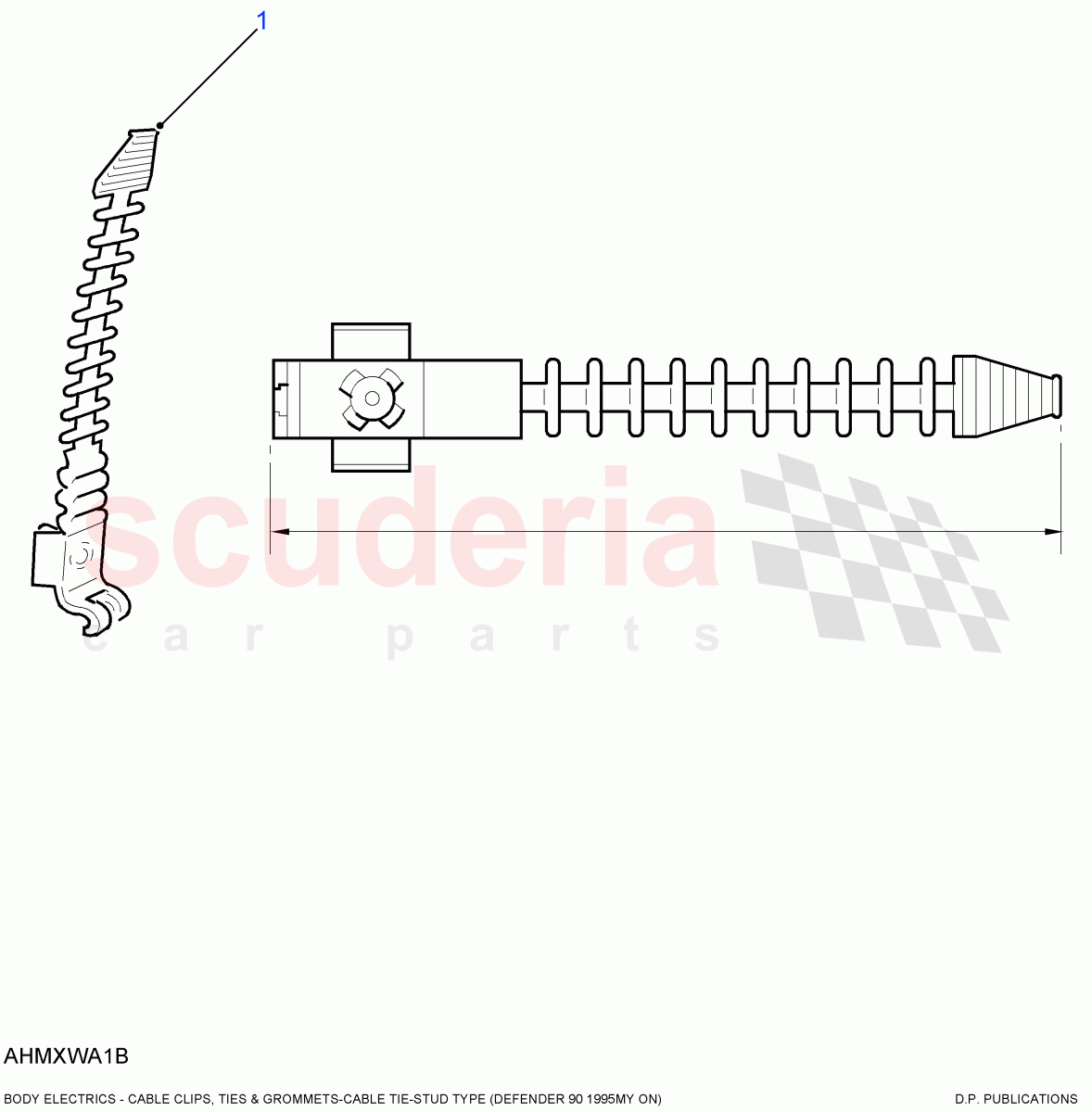 Cable Tie-Stud Type ((V) FROM7A000001) of Land Rover Land Rover Defender (2007-2016)