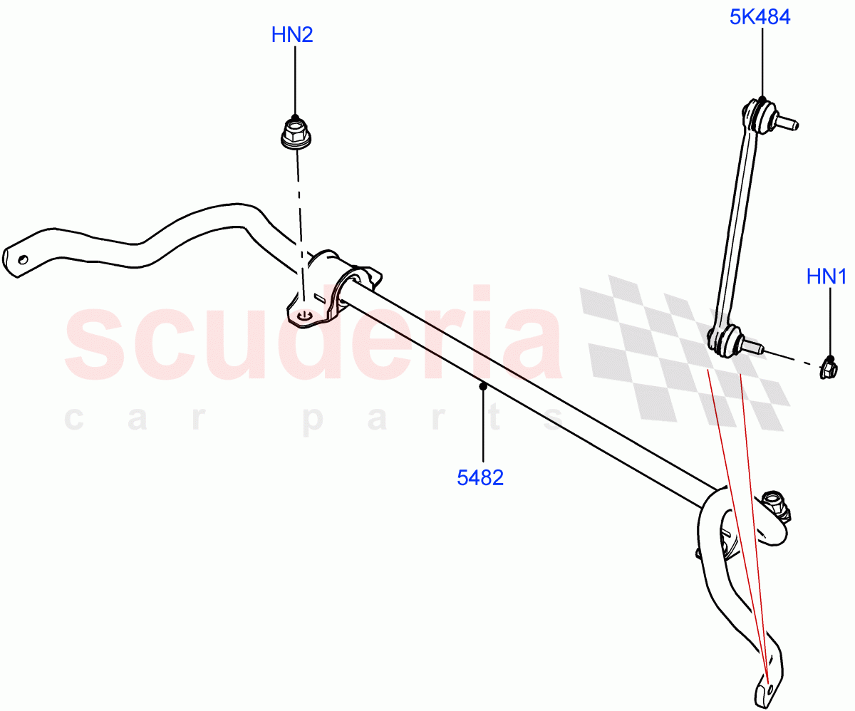 Front Cross Member & Stabilizer Bar(Stabilizer Bar)(Halewood (UK)) of Land Rover Land Rover Range Rover Evoque (2019+) [2.0 Turbo Diesel]