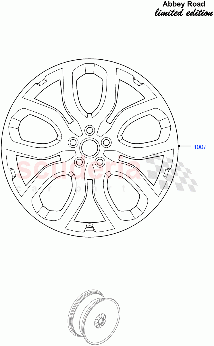 Wheels(Abbey Road LE)(Halewood (UK))((V)FROMFH000001) of Land Rover Land Rover Range Rover Evoque (2012-2018) [2.0 Turbo Petrol AJ200P]