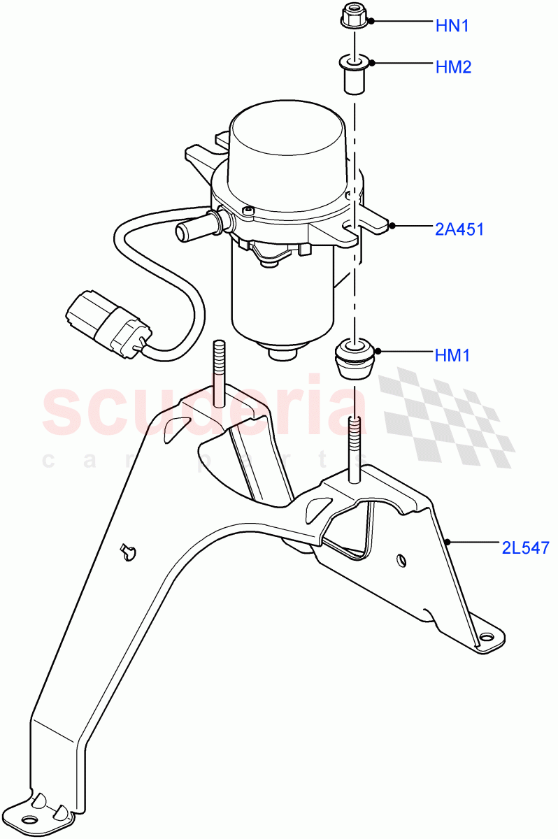 Vacuum Pump(AJ Petrol 4.4 V8 EFI (220KW),AJ Petrol 4.2 V8 Supercharged)((V)TO9A999999) of Land Rover Land Rover Range Rover Sport (2005-2009) [3.6 V8 32V DOHC EFI Diesel]