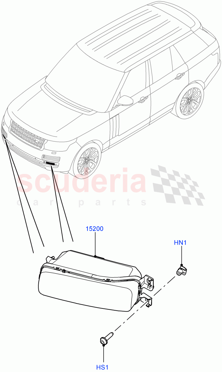 Front Fog Lamps(With Front Fog Lamps) of Land Rover Land Rover Range Rover (2012-2021) [3.0 I6 Turbo Petrol AJ20P6]