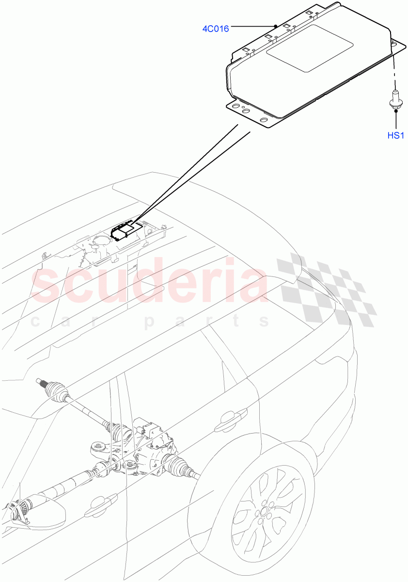 Rear Axle Modules And Sensors(Torque Vectoring By Braking (TVBB)) of Land Rover Land Rover Range Rover Sport (2014+) [2.0 Turbo Petrol AJ200P]