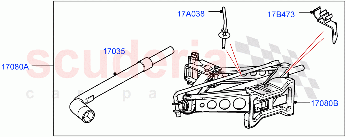 Tools(Itatiaia (Brazil)) of Land Rover Land Rover Range Rover Evoque (2012-2018) [2.0 Turbo Petrol GTDI]