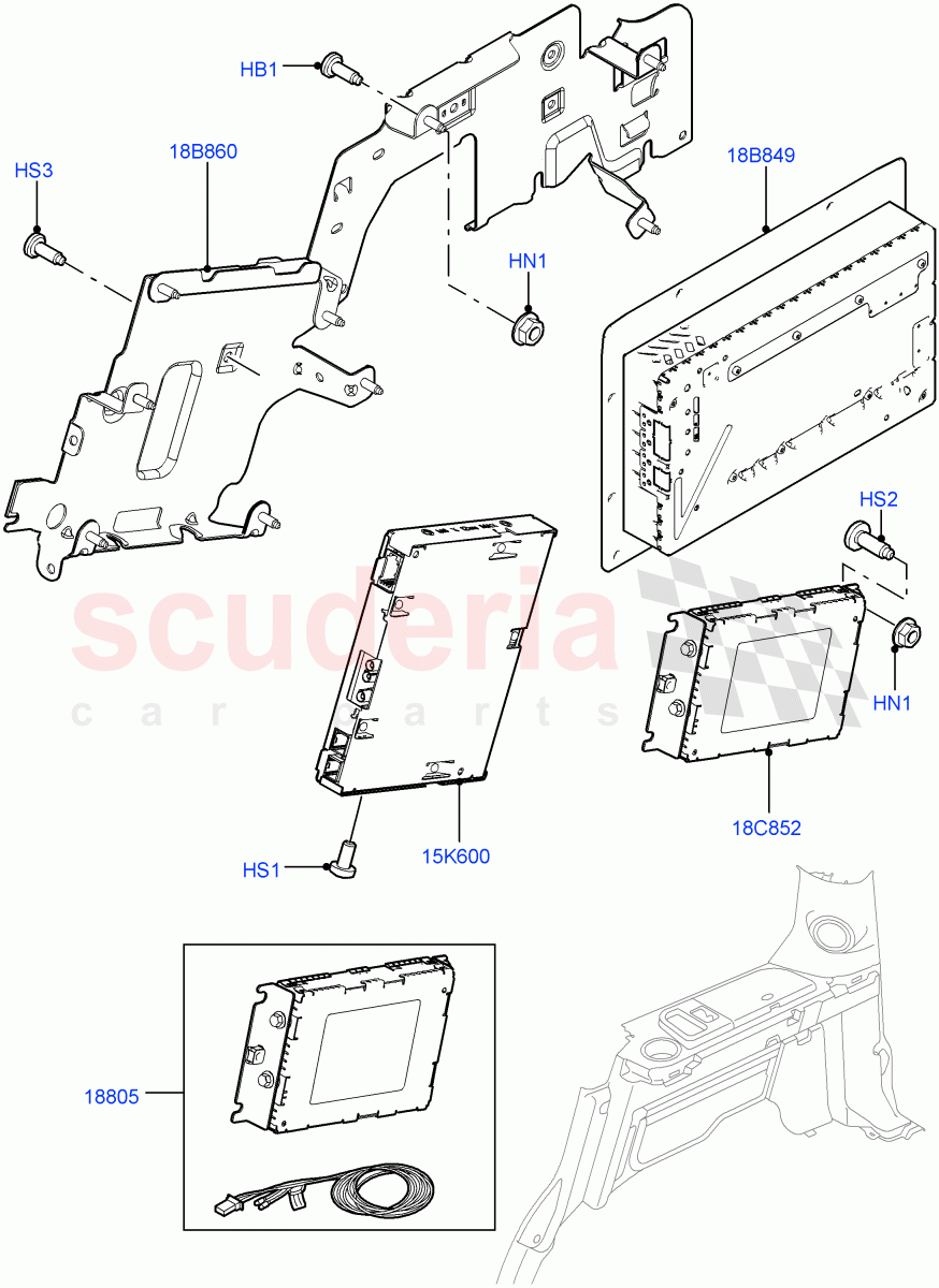 Family Entertainment System(Luggage Compartment)((V)FROMCA000001) of Land Rover Land Rover Discovery 4 (2010-2016) [4.0 Petrol V6]