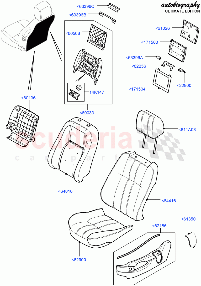 Front Seat Pads/Valances & Heating(Autobiography Ultimate Edition)((V)FROMBA344356) of Land Rover Land Rover Range Rover (2010-2012) [5.0 OHC SGDI SC V8 Petrol]