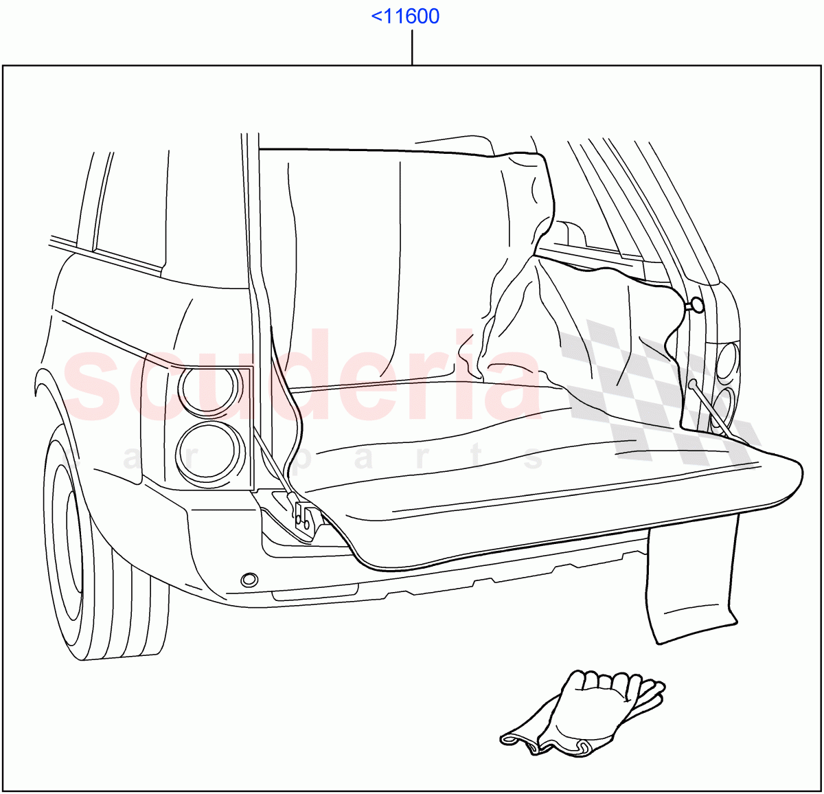 Interior Dress Up (Luggage Compartment Liner, Accessory) ((V) FROMAA000001) of Land Rover Land Rover Range Rover (2010-2012) [4.4 DOHC Diesel V8 DITC]