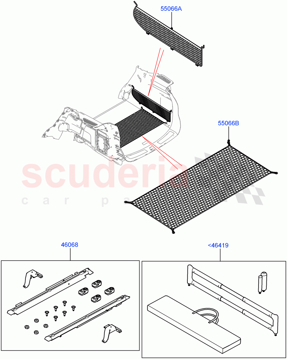 Load Retention Systems of Land Rover Land Rover Range Rover Velar (2017+) [2.0 Turbo Petrol AJ200P]