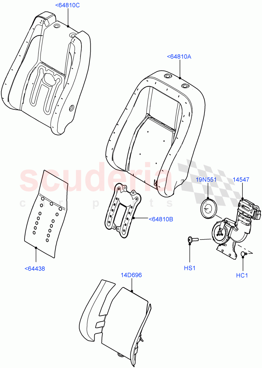 Front Seat Pads/Valances & Heating(Seat Back)((V)FROMAA000001) of Land Rover Land Rover Range Rover (2010-2012) [5.0 OHC SGDI SC V8 Petrol]