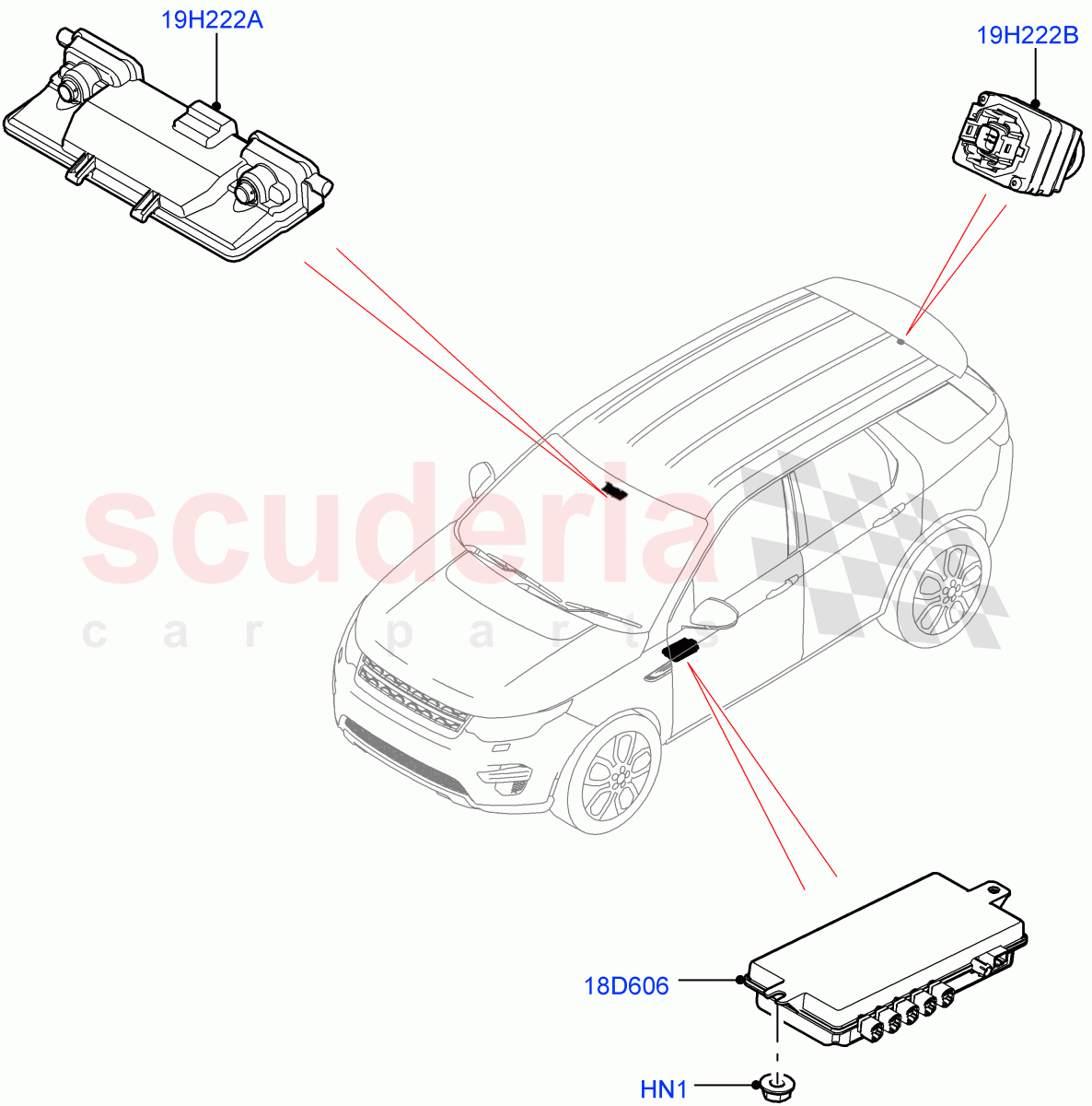 Camera Equipment(Itatiaia (Brazil))((V)FROMGT000001) of Land Rover Land Rover Discovery Sport (2015+) [2.0 Turbo Diesel AJ21D4]