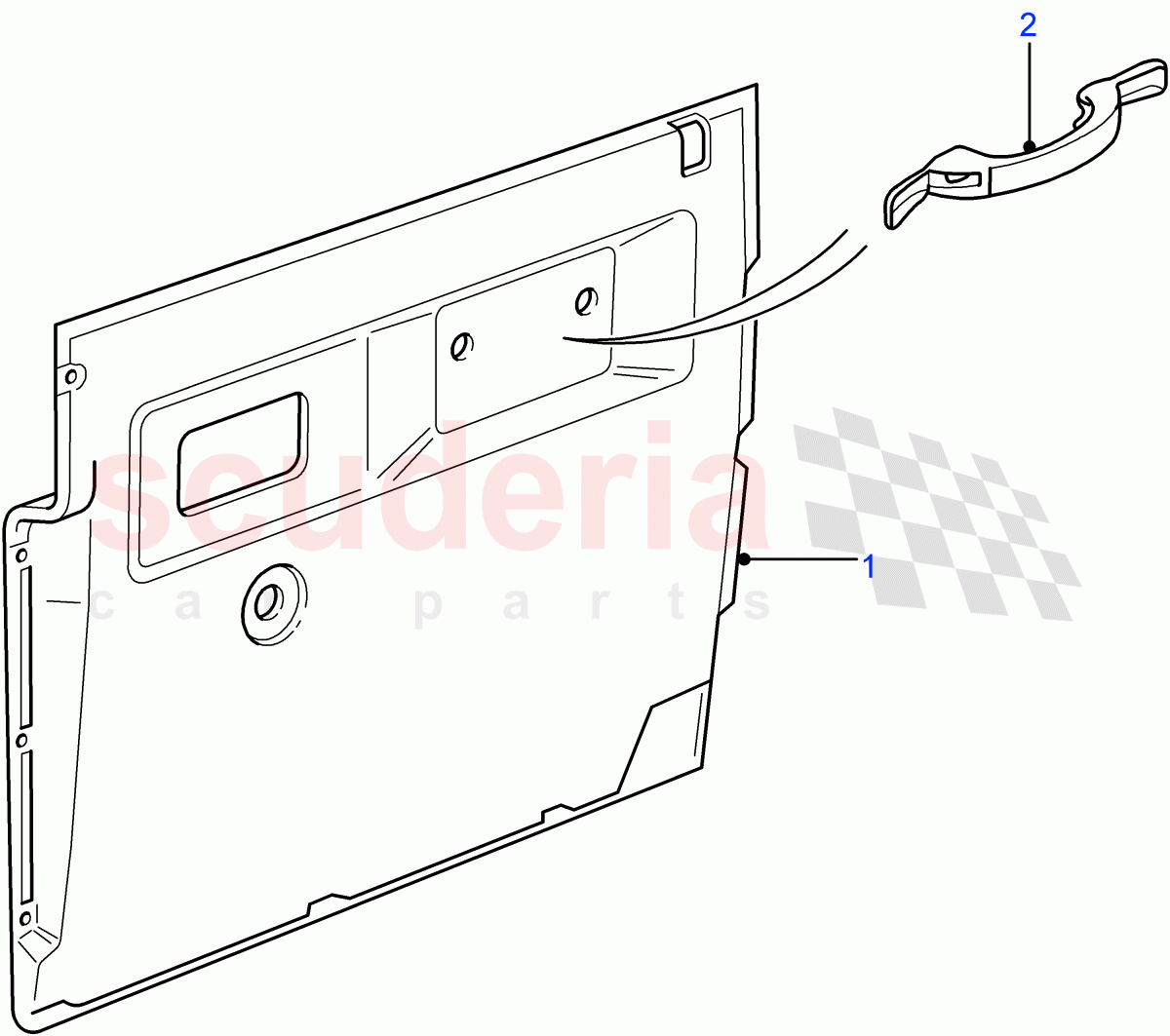 Front Door Casing of Land Rover Land Rover Defender (2007-2016)