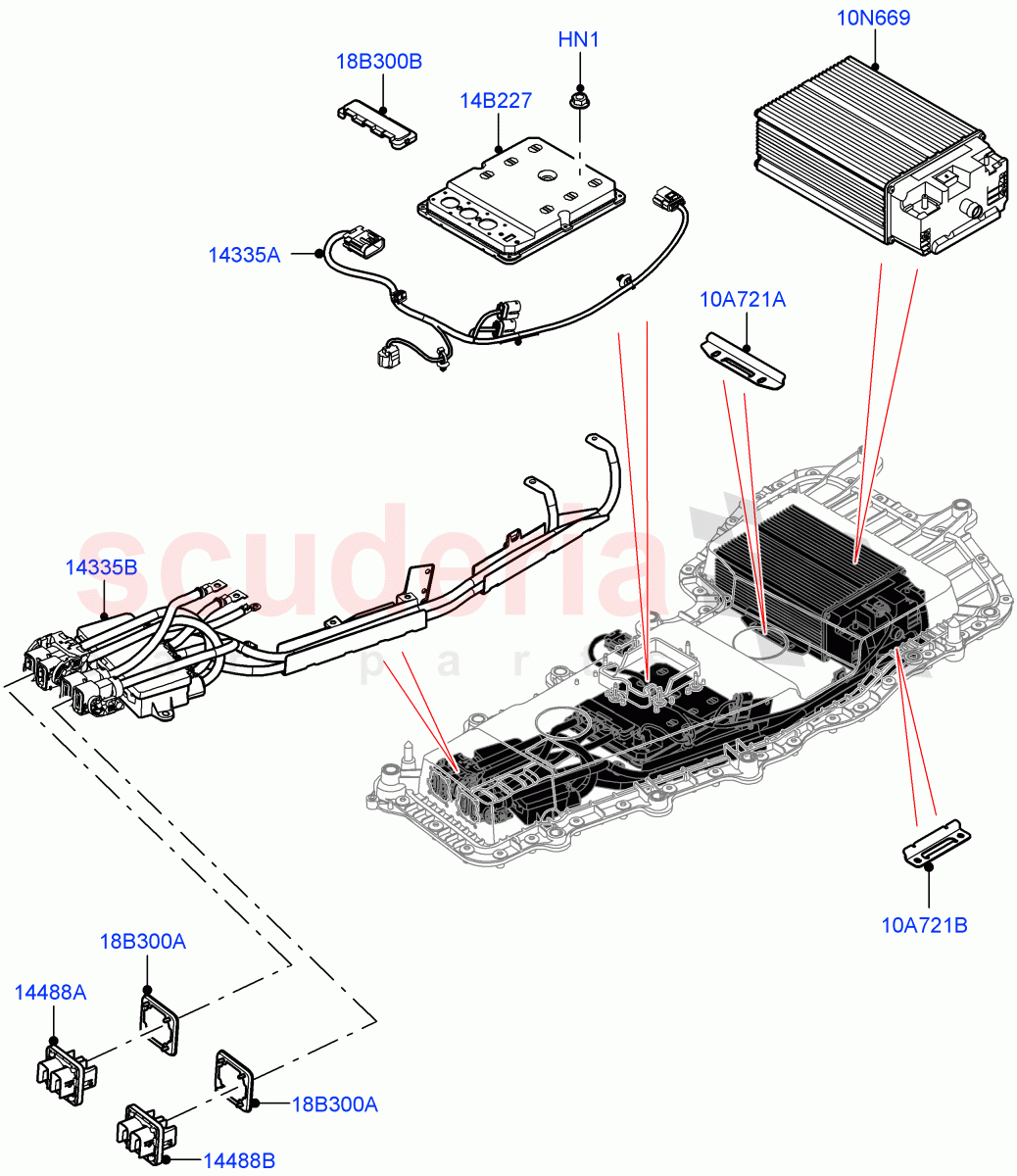 Hybrid Electrical Modules(MHEV Battery, Converter, Harness and Mountings)(Changsu (China),Electric Engine Battery-MHEV)((V)FROMKG446857) of Land Rover Land Rover Discovery Sport (2015+) [2.0 Turbo Diesel AJ21D4]