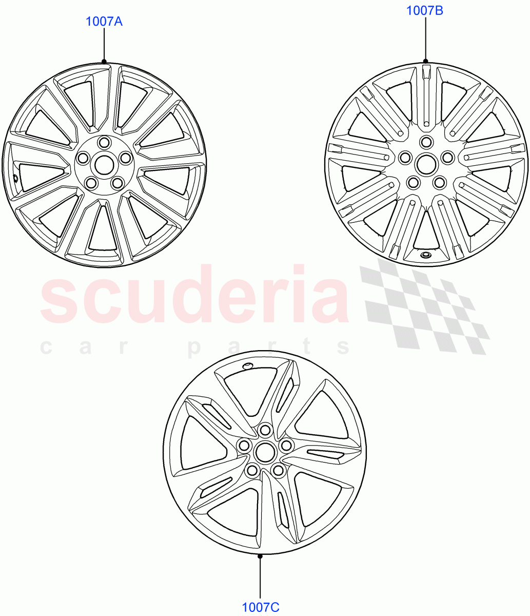 Wheels((V)FROMCA000001) of Land Rover Land Rover Range Rover Sport (2010-2013) [5.0 OHC SGDI SC V8 Petrol]