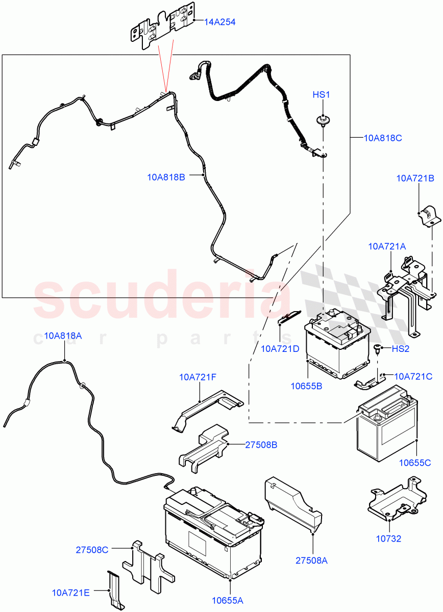 Battery And Mountings of Land Rover Land Rover Range Rover Velar (2017+) [2.0 Turbo Diesel]