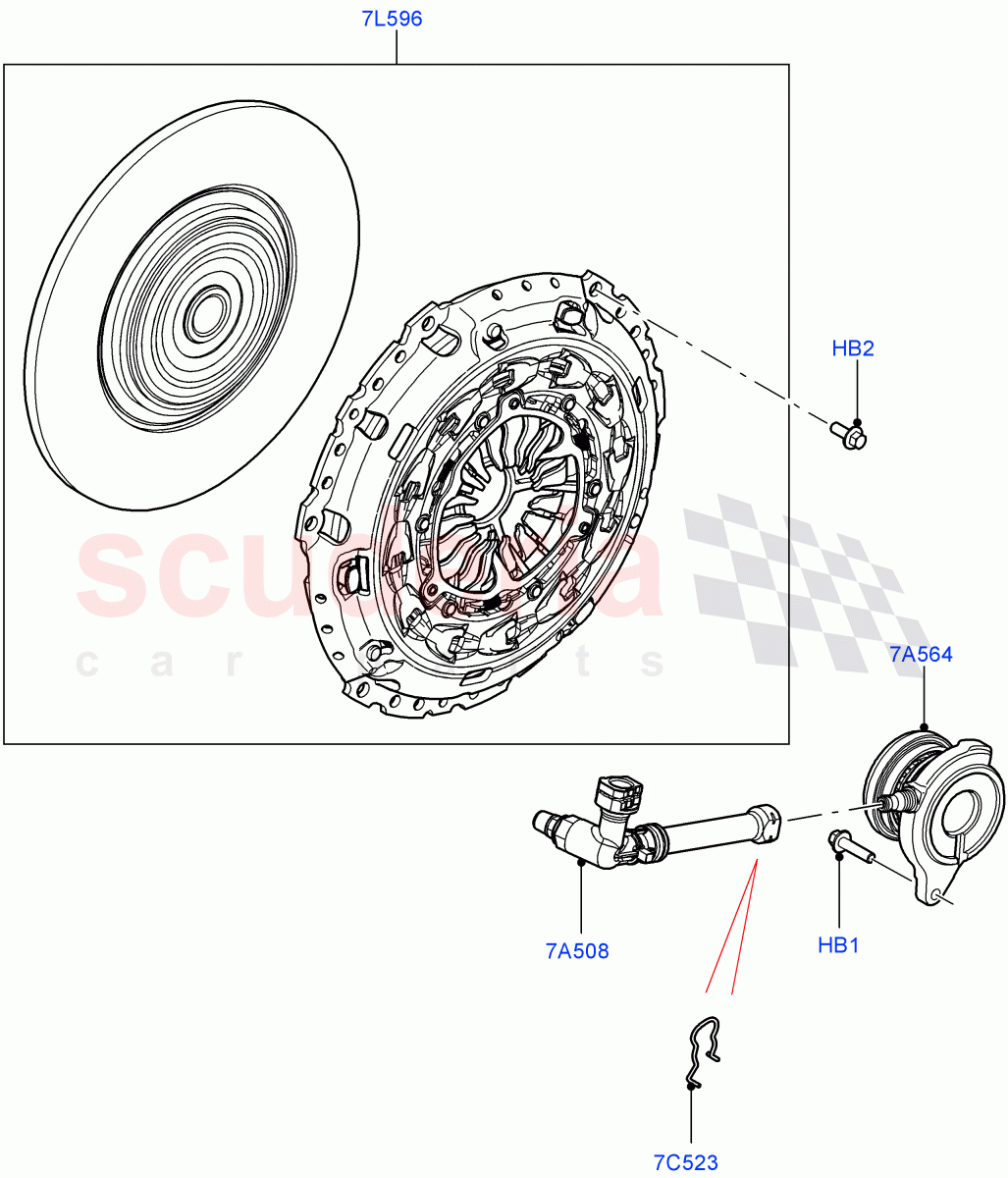 Clutch(6 Speed Manual Trans BG6,Halewood (UK)) of Land Rover Land Rover Range Rover Evoque (2019+) [2.0 Turbo Diesel]