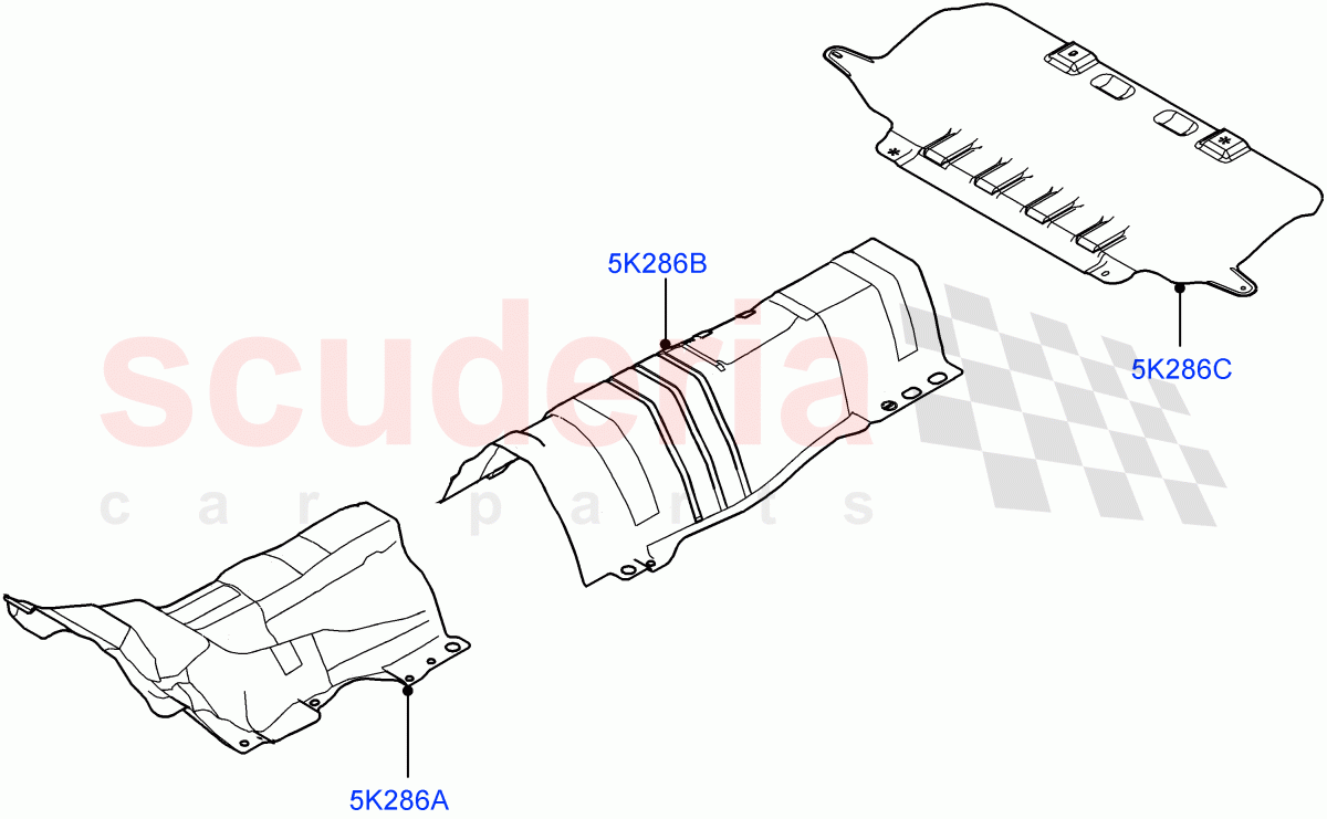 Splash And Heat Shields(Changsu (China))((V)FROMEG000001) of Land Rover Land Rover Range Rover Evoque (2012-2018) [2.0 Turbo Diesel]