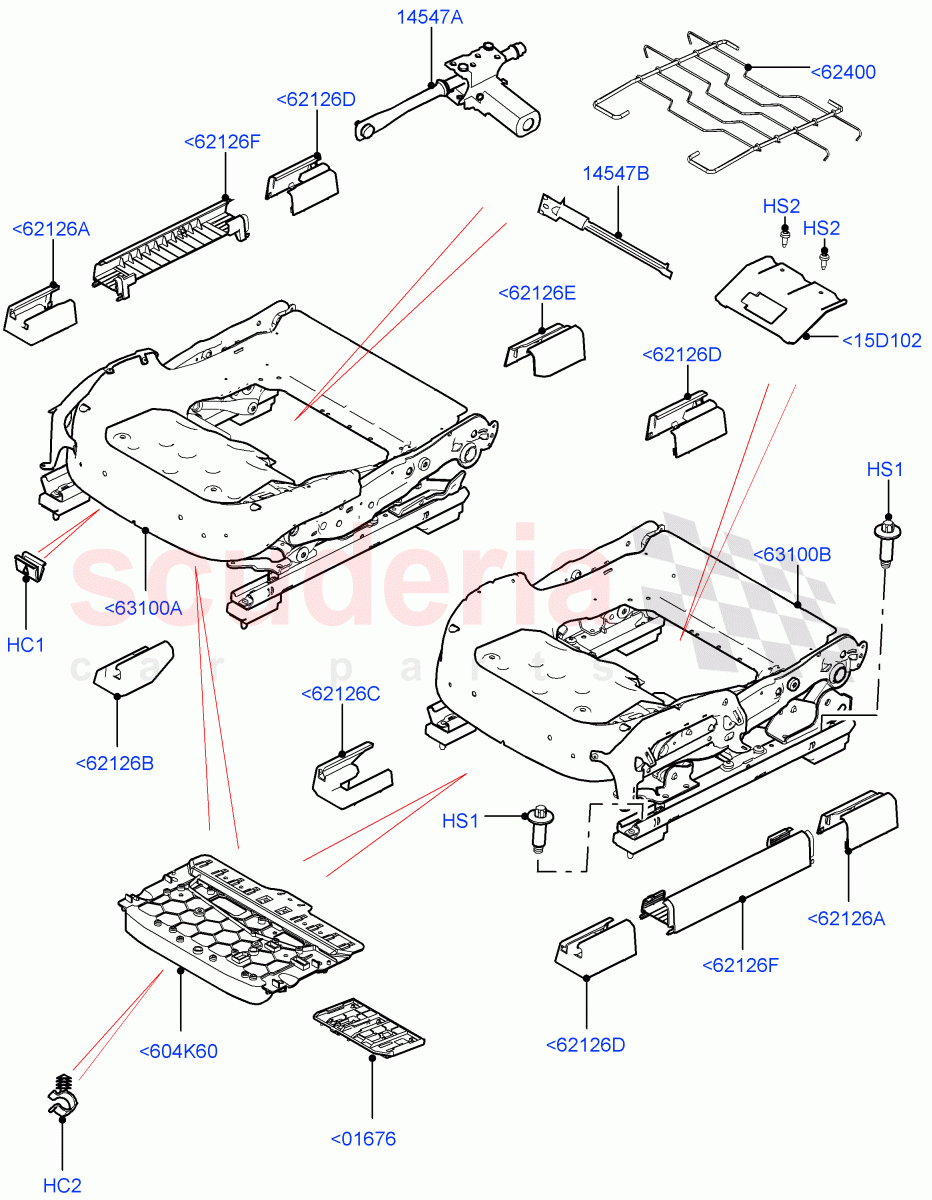 Front Seat Base((V)TOHA999999) of Land Rover Land Rover Range Rover (2012-2021) [3.0 DOHC GDI SC V6 Petrol]