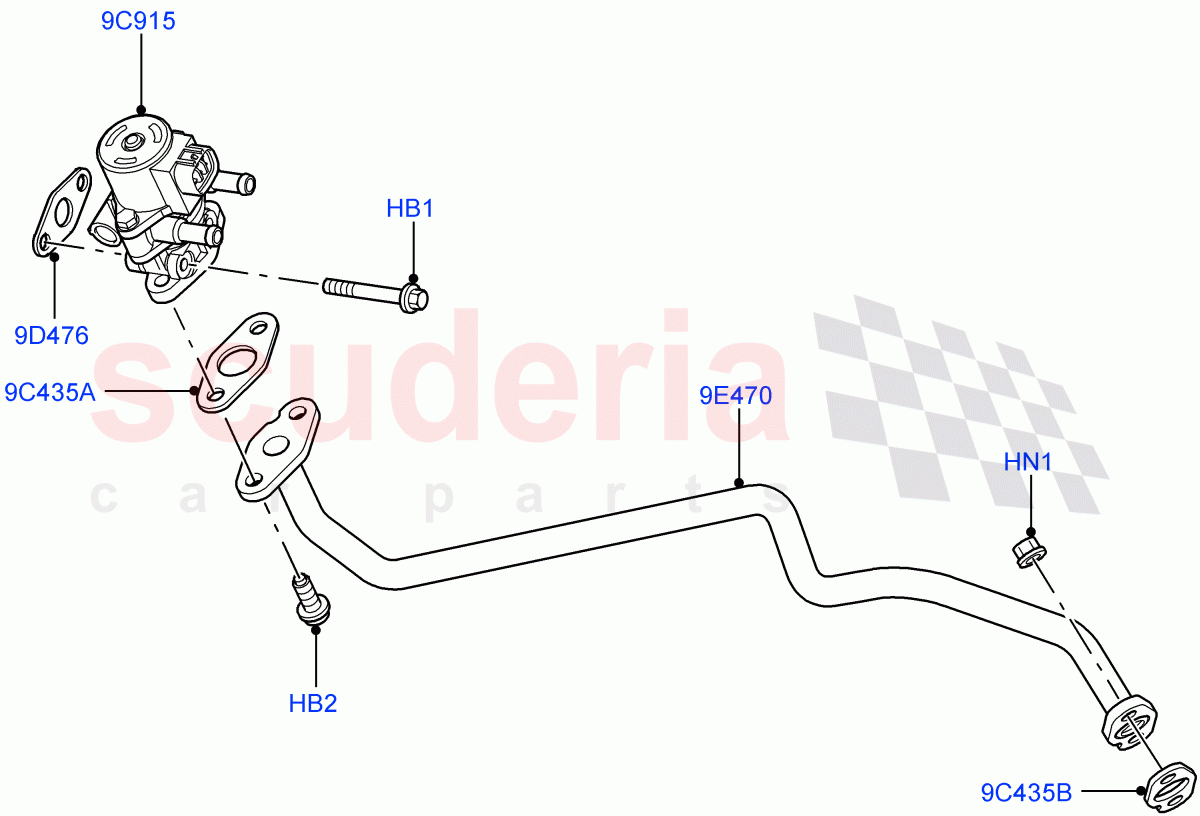 Exhaust Gas Recirculation(AJ Petrol 4.4 V8 EFI (220KW)) of Land Rover Land Rover Range Rover Sport (2005-2009) [4.4 AJ Petrol V8]