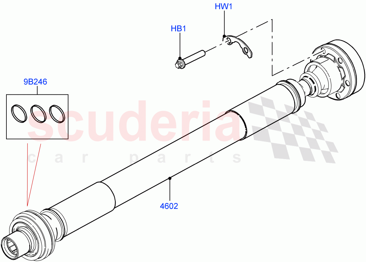 Drive Shaft - Front Axle Drive (Propshaft) of Land Rover Land Rover Range Rover (2022+) [3.0 I6 Turbo Petrol AJ20P6]