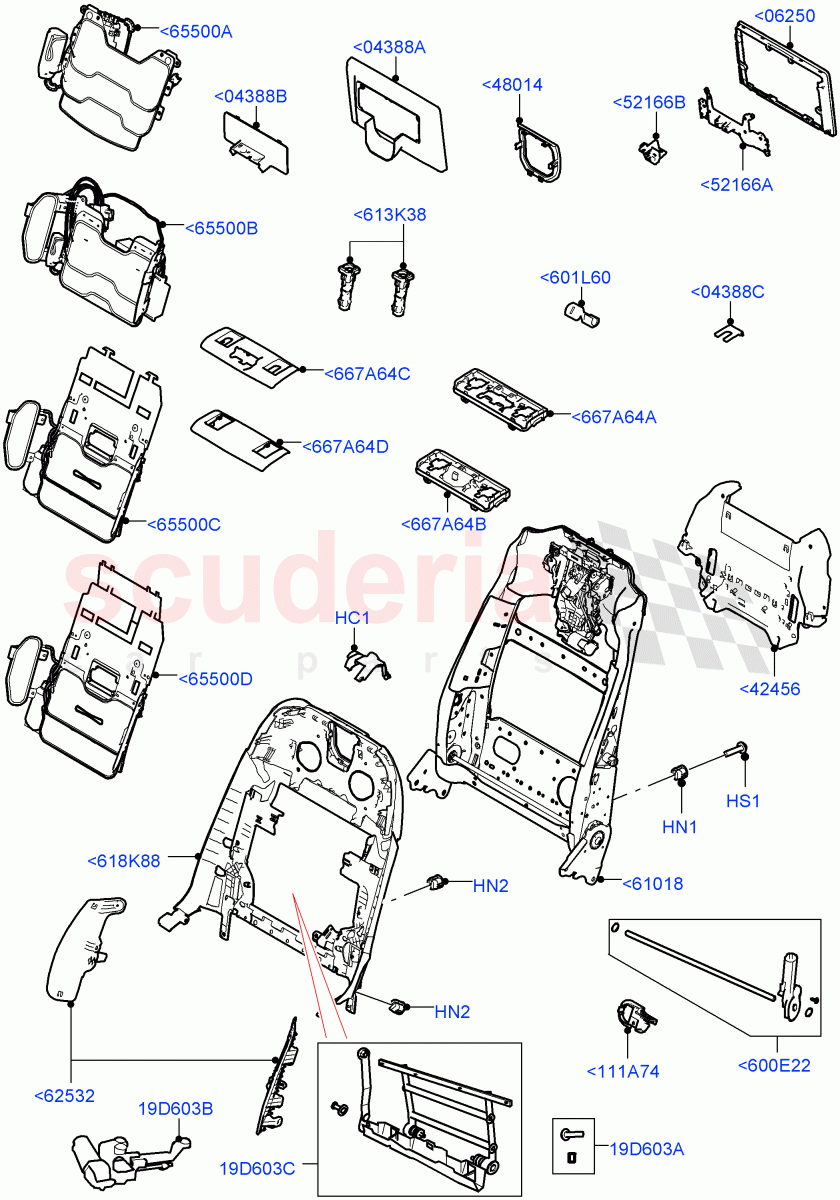 Front Seat Back((V)FROMJA000001) of Land Rover Land Rover Range Rover (2012-2021) [2.0 Turbo Petrol GTDI]