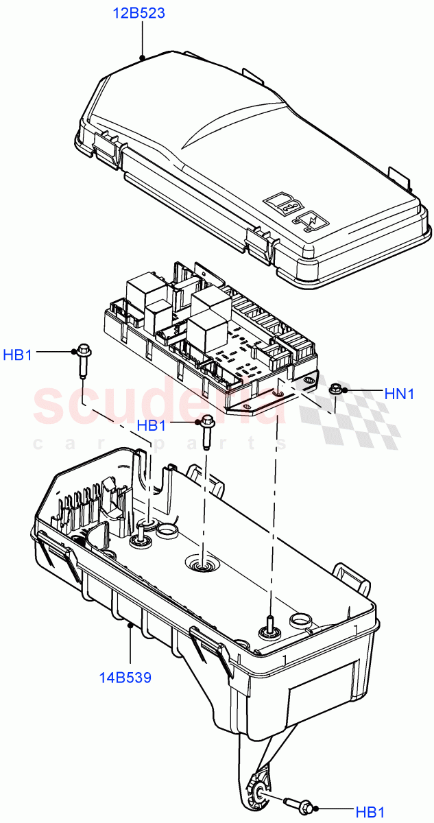 Electronic Control Box(5.0L OHC SGDI NA V8 Petrol - AJ133,4.4L DOHC DITC V8 Diesel,5.0L OHC SGDI SC V8 Petrol - AJ133)((V)FROMAA000001) of Land Rover Land Rover Range Rover (2010-2012) [5.0 OHC SGDI NA V8 Petrol]